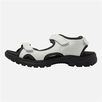 ECCO Womens Hike Three Strap Sandals White/Black