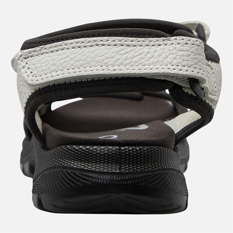 ECCO Womens Hike Three Strap Sandals White/Black