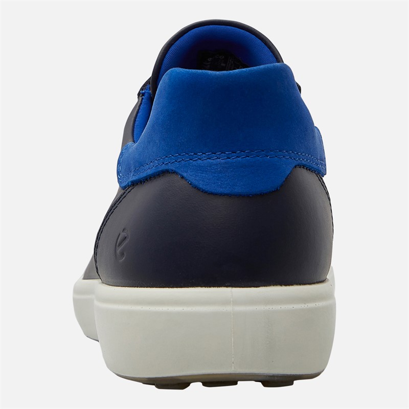 ECCO Mens Easy Slip Lace Trainers Navy/Blue