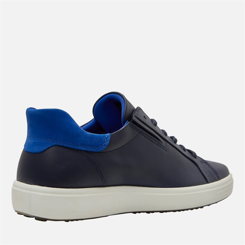 ECCO Mens Easy Slip Lace Trainers Navy/Blue