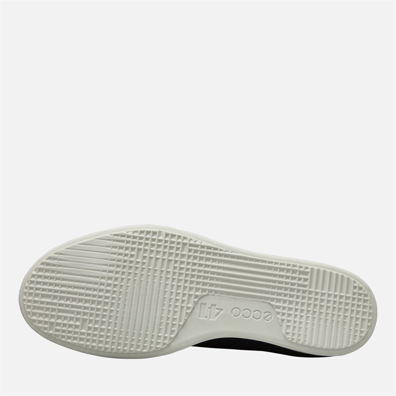 ECCO Mens Leisure Derby Shoes Black/White