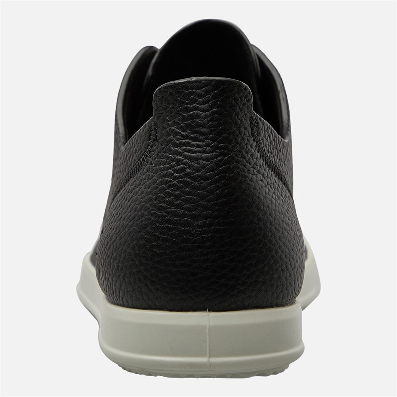 ECCO Mens Leisure Derby Shoes Black/White