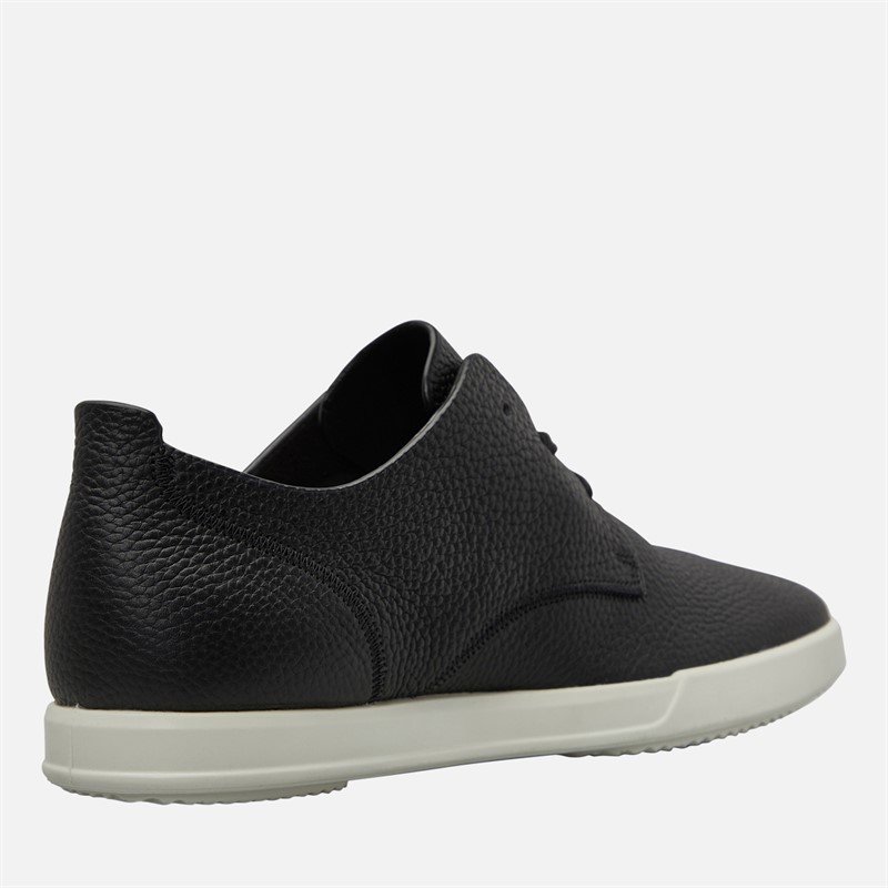ECCO Mens Leisure Derby Shoes Black/White