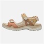 ECCO Womens Offroad Yacatan Nubuck Hiking Sandals Multicolour Straw