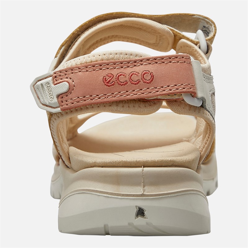 ECCO Womens Offroad Yacatan Nubuck Hiking Sandals Multicolour Straw