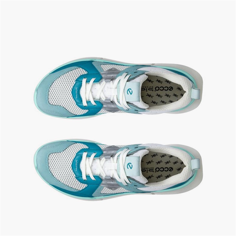 ECCO Womens Biom 2.2 Trainers Aquatic/Pagoda Blue/Shadow White