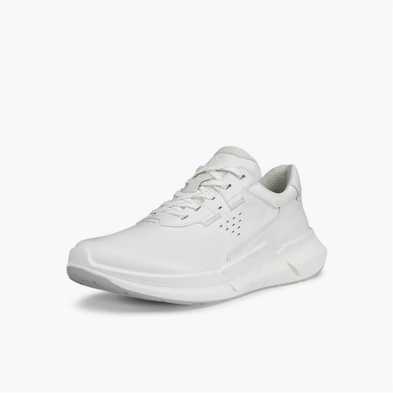 ECCO Damen Biom 2.2 Leder Turnschuhe Weiß