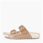 ECCO Damen Cozmo Zwei Riemen Sandalen Nude