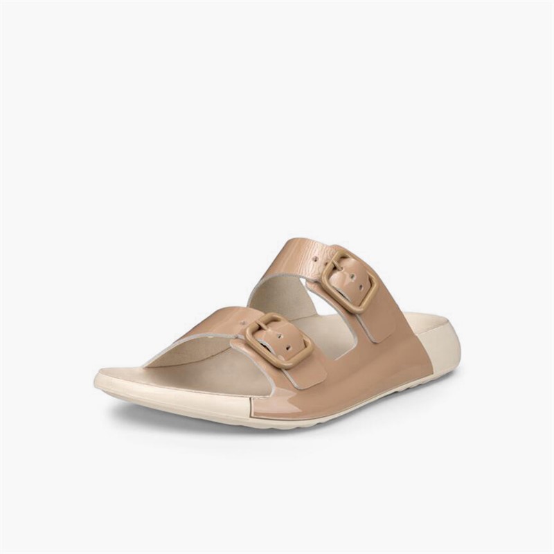 ECCO Damen Cozmo Zwei Riemen Sandalen Nude