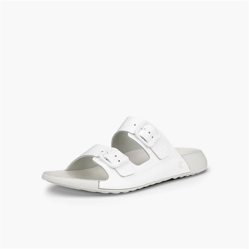 ECCO Damen Cozmo Zwei Riemen Sandalen Bright White