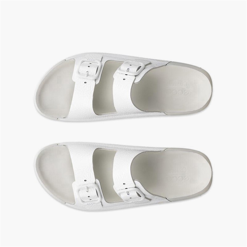 ECCO Damen Cozmo Zwei Riemen Sandalen Bright White