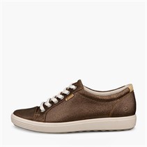 ECCO Dame bløde VII nubuck træningssko Bronze Antique