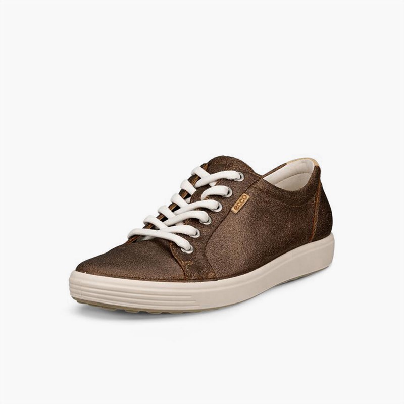 ECCO Dame bløde VII nubuck træningssko Bronze Antique