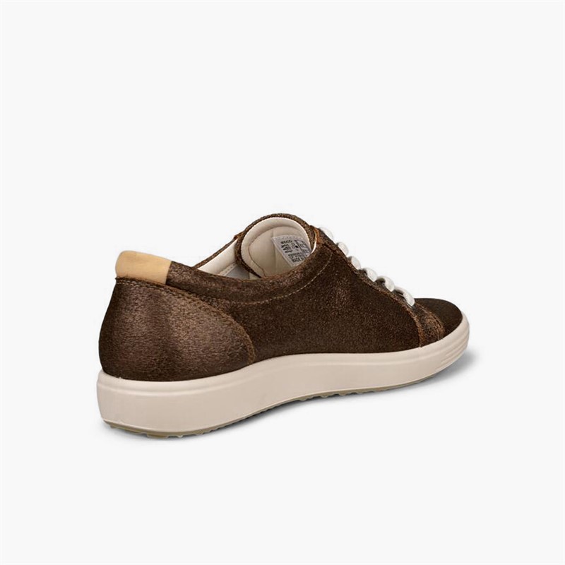 ECCO Dame bløde VII nubuck træningssko Bronze Antique