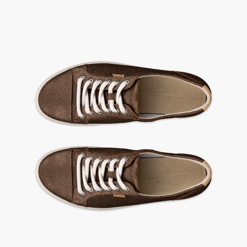 ECCO Dame bløde VII nubuck træningssko Bronze Antique