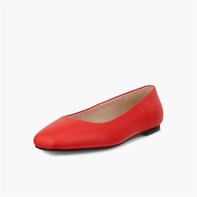ECCO Dame Margot Ballerina Pumps Scarlet