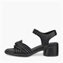 ECCO Damen Geformte 36 Röhre Leder Absatz Sandalen Schwarz