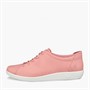 ECCO Womens Soft 2 Anniversary Leather Trainers Old Rose