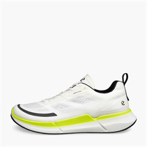 ECCO Mens Biom 2.2 Breathru Trainers White/Lime Punch