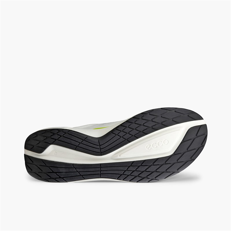 ECCO Mens Biom 2.2 Breathru Trainers White/Lime Punch
