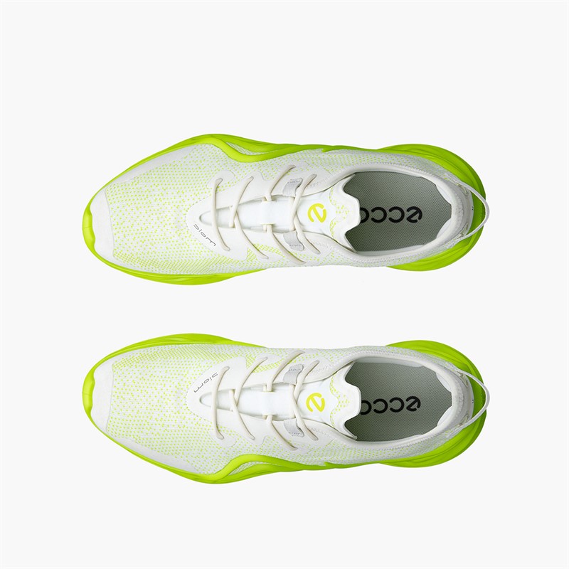 ECCO Herren Biom Infinite Turnschuhe Bright White/Lime Punch