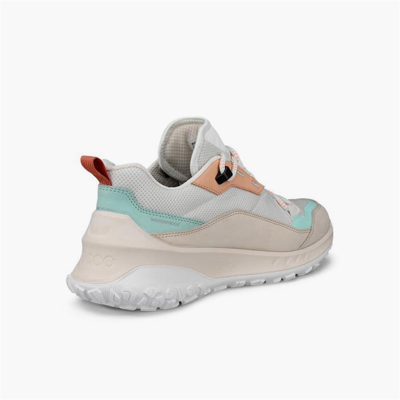 ECCO Damen ULT TRN Nubuk Wasserdicht Wandern Turnschuhe Limestone/Bright White