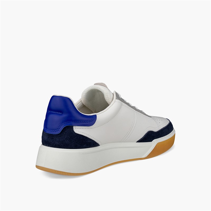 ECCO Mens Street Court Trainers Marine/White/Virtual