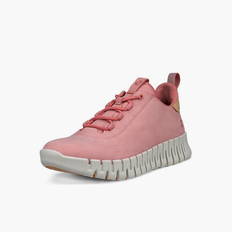 ECCO Womens Gruuv Trainers Old Rose/Powder