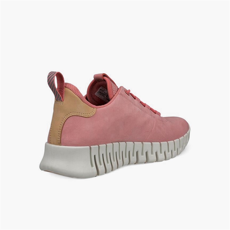 ECCO Womens Gruuv Trainers Old Rose/Powder