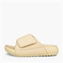 ECCO Womens Cozmo Leather Strap Sliders Straw
