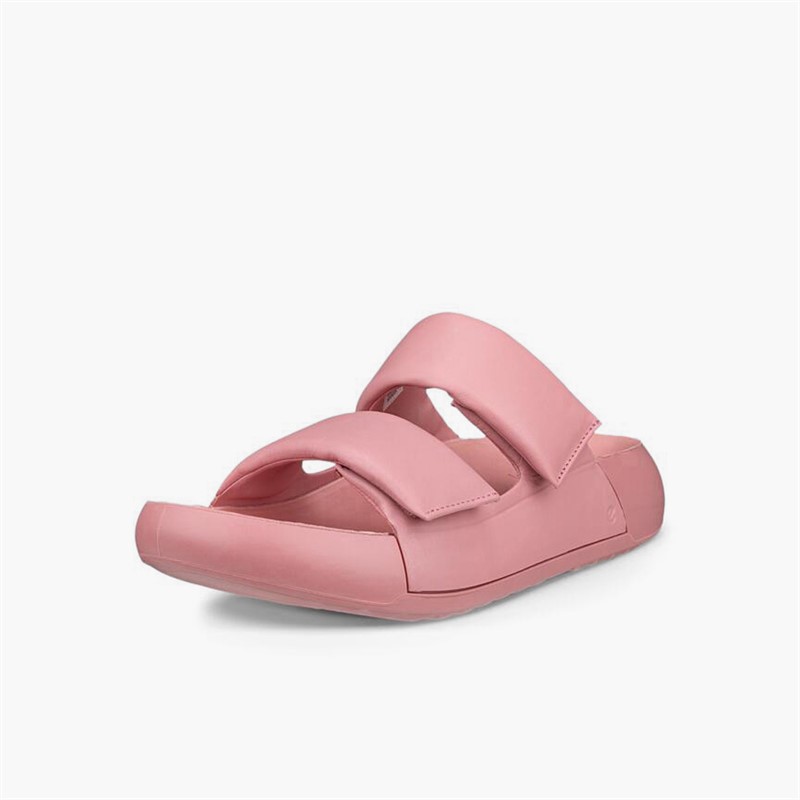 ECCO Damen Cozmo Leder Dual Riemen Sandalen Old Rose