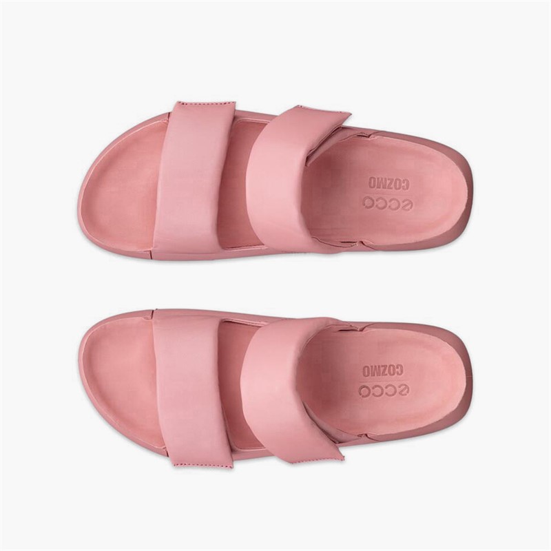 ECCO Damen Cozmo Leder Dual Riemen Sandalen Old Rose