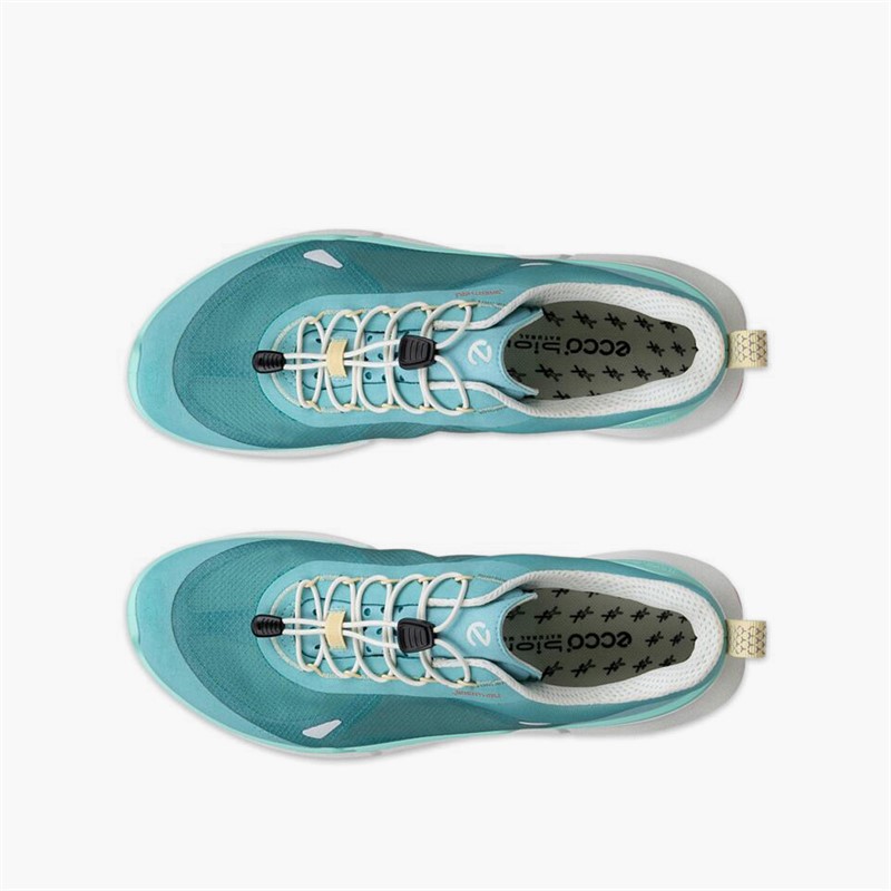 ECCO Womens Biom 2.2 Breathru Speedlace Trainers Aquatic/Pagoda Blue/Aquatic