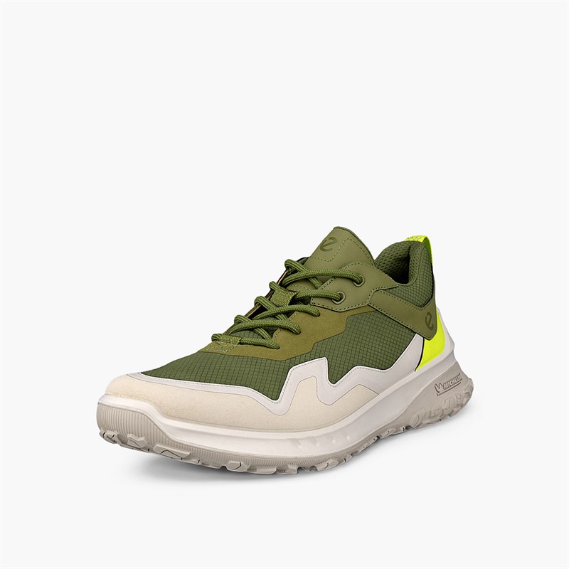 ECCO Mens ULT TRN Outdoor Trainers Gravel/Acorn/Lime Punch