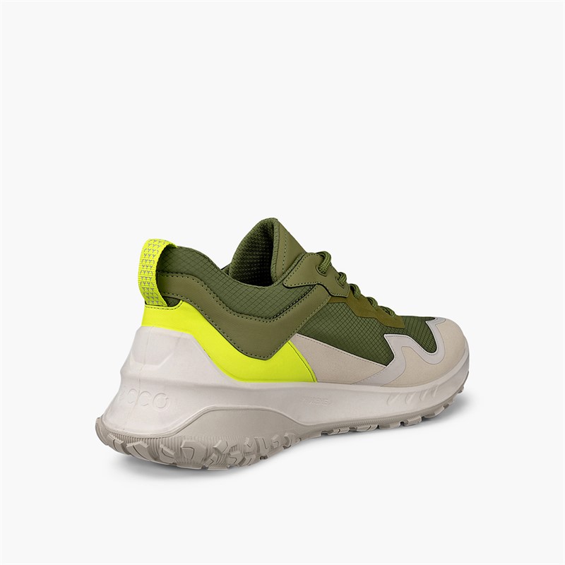 ECCO Mens ULT TRN Outdoor Trainers Gravel/Acorn/Lime Punch