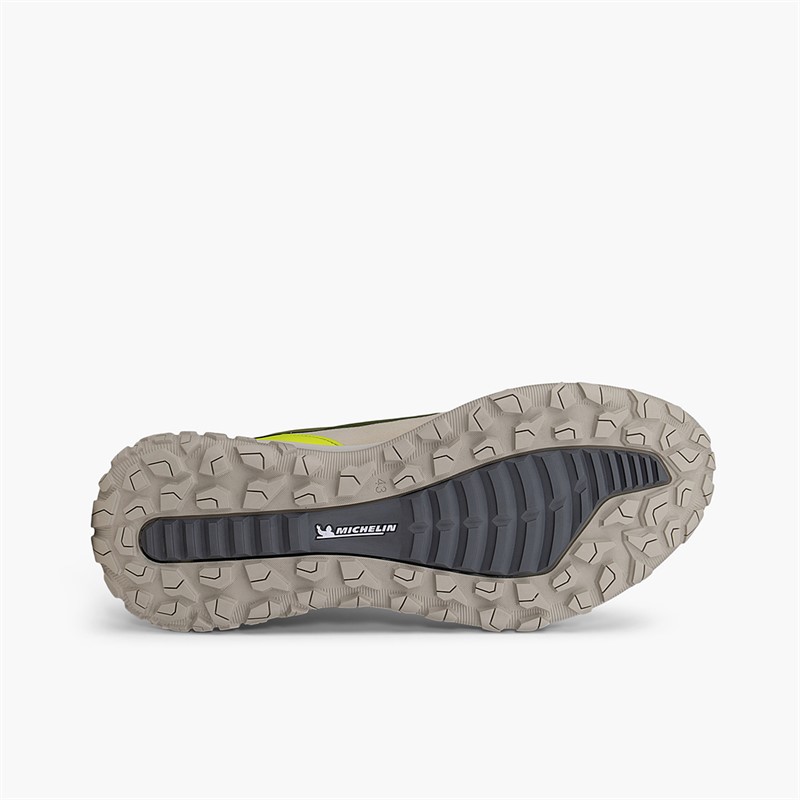 ECCO Mens ULT TRN Outdoor Trainers Gravel/Acorn/Lime Punch