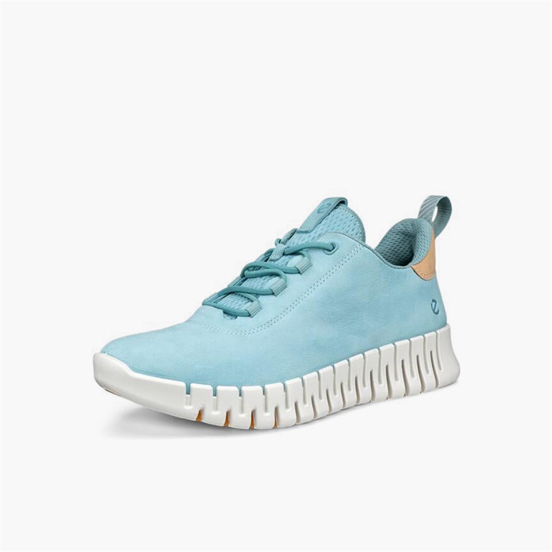 ECCO Womens Gruuv Trainers Aquatic/Powder