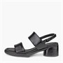 ECCO Damen Sculpted LX Leder Sandalen mit Absatz Schwarz