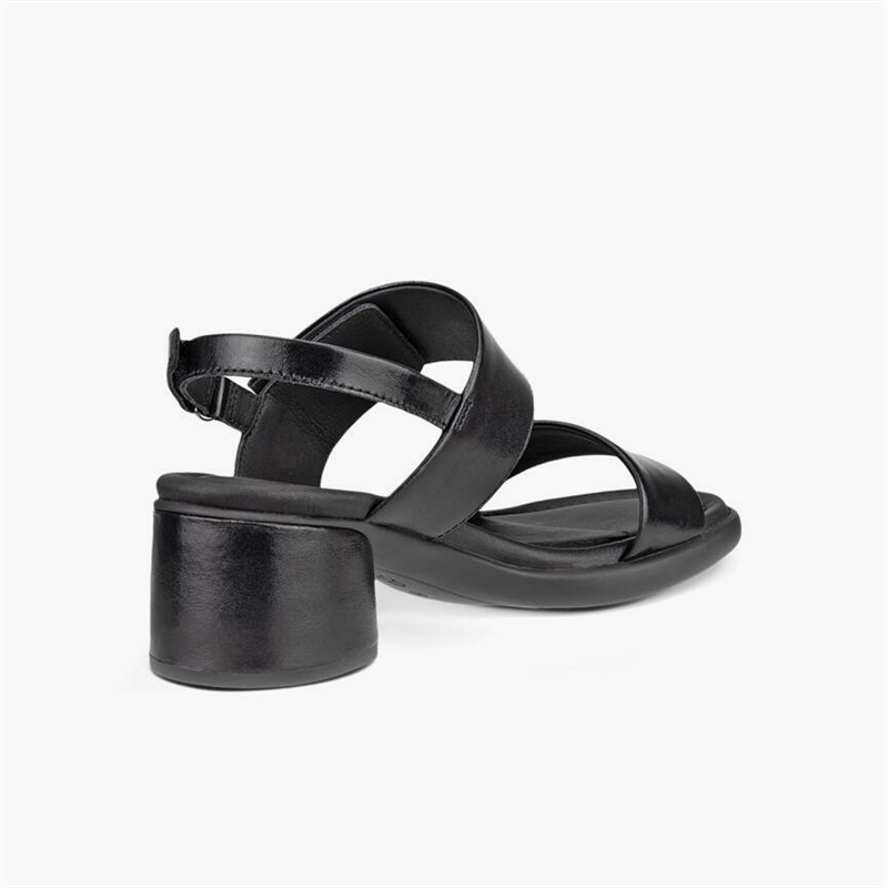 ECCO Damen Sculpted LX Leder Sandalen mit Absatz Schwarz