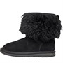 UGG Mädchen Classic Short II Fluff Boot Stiefel Schwarz