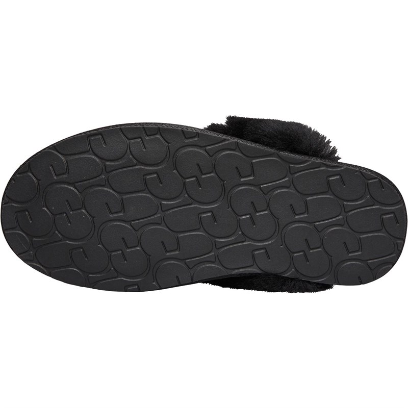 UGG® Womens Scuffette II Floral Foil Slippers Black