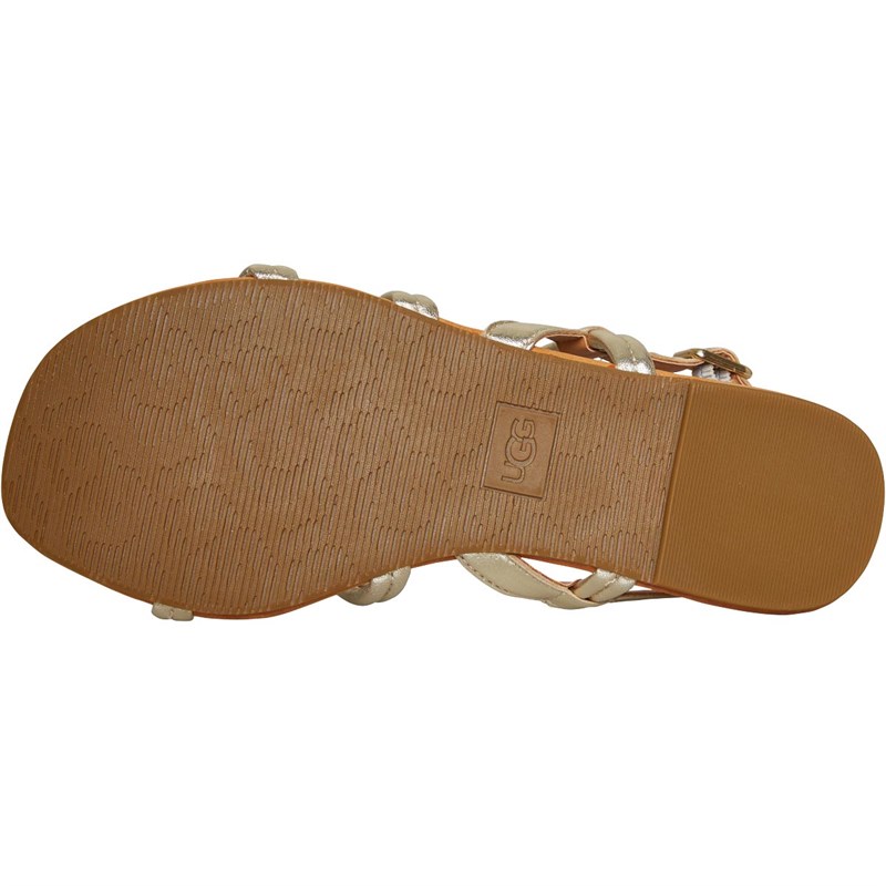 UGG® Womens Mytis Sandals Gold Metallic