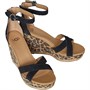 UGG Dames Ezrah Leopard Sleehak Sandalen Multi