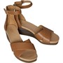 UGG Dames Eugenia Sleehak Sandalen Bruin