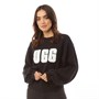 UGG Damer Fuzzy Logo Brook Sweatshirt Sort