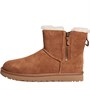 UGG Womens Classic Mini Double Zip Boots Chestnut