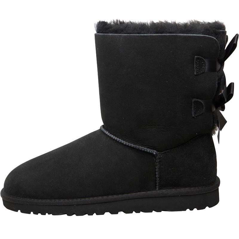 low black uggs with bows