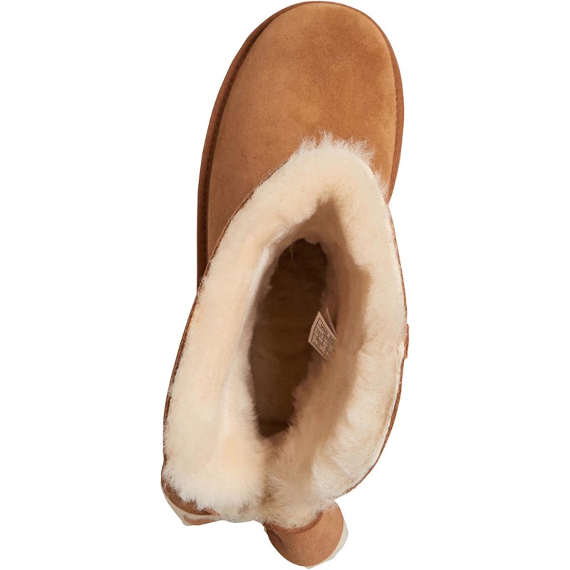 UGG Piger Classic Mini II Cuffed Bow Classic Ankelstøvler Brun