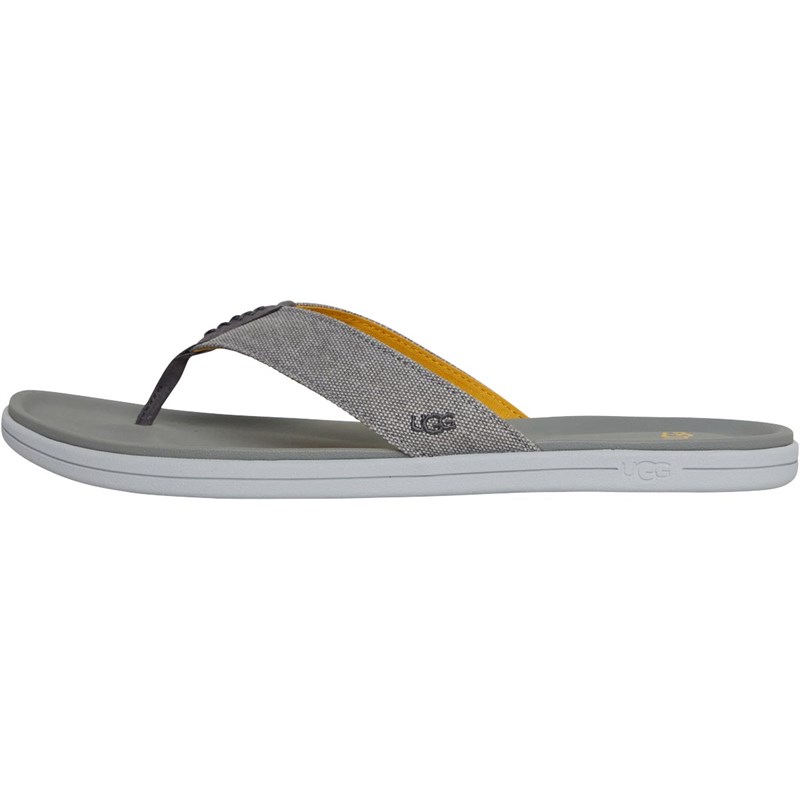 Mens canvas hotsell flip flops