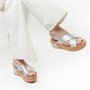 UGG Damen Shoshana Metallic Sandalen Metallic Silber